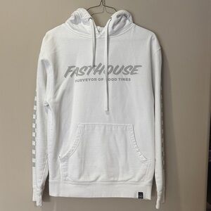White fasthouse small hoodie